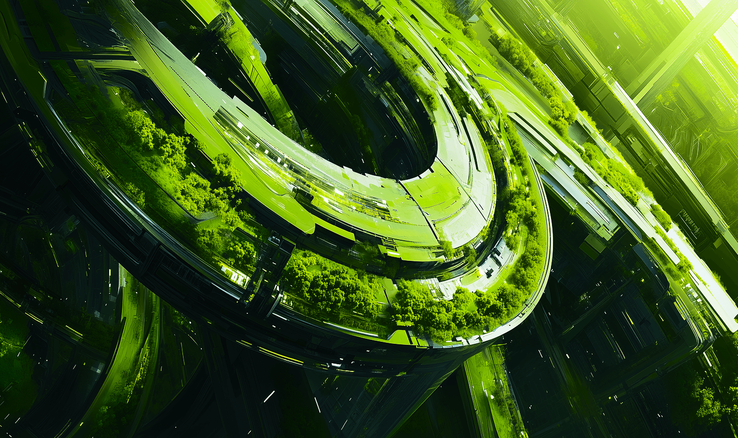 Green abstract background